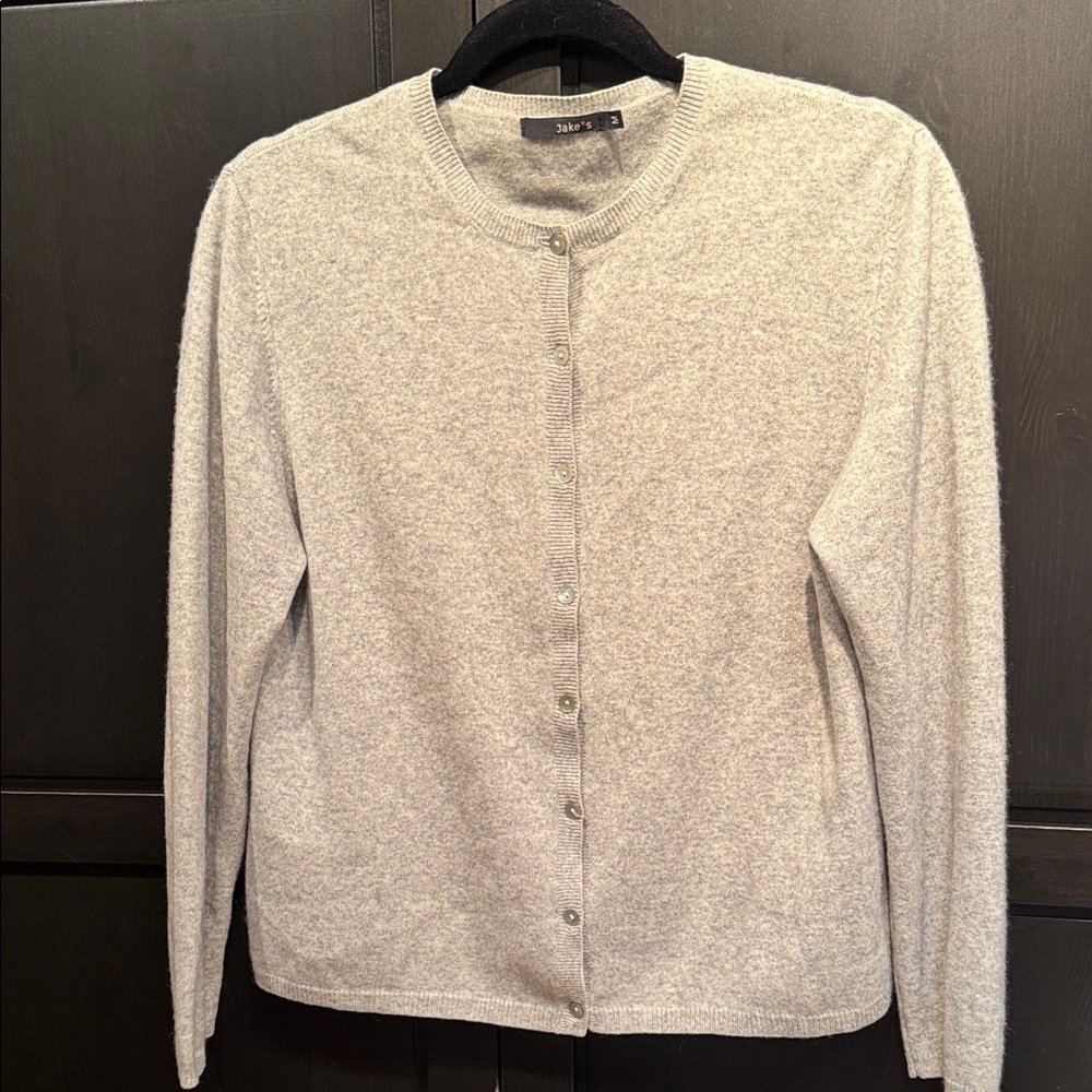 Gray Button-Up Cardigan